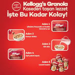 Kellogg's Granola Çikolata Parçacıklı ve Fındıklı 340 Gr,%44 Yulaf içerir,Lif Kaynağı,%11 Belçika Çikolata Parçaları,Antioksidan içerir,Kahvaltılık Gevrek,Müsli