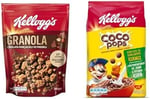 Kellogg's Granola Çikolata Parçacıklı ve Fındıklı 340 Gr & Coco Pops Çikolatalı Buğday ve Mısır Gevreği 450 Gr