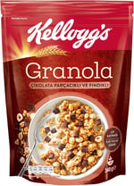 Kellogg's Granola Çikolata Parçacıklı ve Fındıklı 340 Gr,%44 Yulaf içerir,Lif Kaynağı,%11 Belçika Çikolata Parçaları,Antioksidan içerir,Kahvaltılık Gevrek,Müsli