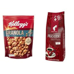 Kellogg's Granola Klasik 340 gr & Julius Meinl President Blend Öğütülmüş Filtre Kahve Orta Kavrulmuş Yumuşak İçim 250 g