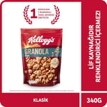 Kellogg's Granola Klasik 340 gr,%56 Yulaf içerir,Lif Kaynağı,Antioksidan içerir,Tahıl Gevreği,Kahvaltılık Müsli,Atıştırmalık
