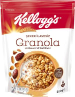 Kellogg's İlave Şekersiz Granola Hurmalı ve Bademli 250 G,%43 Yulaf içerir,Lif Kaynağı,%10 Hurma içerir