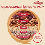 Kellogg's İlave Şekersiz Granola Hurmalı ve Bademli 250 G,%43 Yulaf içerir,Lif Kaynağı,%10 Hurma içerir