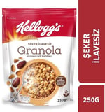 Kellogg's İlave Şekersiz Granola Hurmalı ve Bademli 250 G,%43 Yulaf içerir,Lif Kaynağı,%10 Hurma içerir
