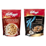Kellogg's kahvaltılık gevrek seti (Granola çikolatalı & fındıklı ve Special K hindistan cevizli & çikolatalı, 340 g ve 300 g)