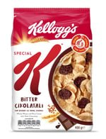 Kellogg's Special K Bitter Çikolatalı Kahvaltılık Tam Buğday ve Pirinç Gevreği 400 Gr,Tam Tahıllı,Lif Kaynağı,Demir ve 6 Vitamin Kaynağı,Folik Asit ve Minarel içerir,En Az %42 Kakao Kitlesi içerir