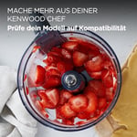 Kenwood MultiPro KAH65.000PL Çok Amaçlı Öğütme Makinesi Aksesuarı, Kenwood Chef & Chef XL Mutfak Robotu için Aksesuar, 5 Çalışma Diski, Paslanmaz Çelik Bıçak, Kapasite 1,2 l, Gümüş