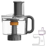 Kenwood MultiPro KAH65.000PL Çok Amaçlı Öğütme Makinesi Aksesuarı, Kenwood Chef & Chef XL Mutfak Robotu için Aksesuar, 5 Çalışma Diski, Paslanmaz Çelik Bıçak, Kapasite 1,2 l, Gümüş