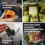Kenwood MultiPro KAH65.000PL Çok Amaçlı Öğütme Makinesi Aksesuarı, Kenwood Chef & Chef XL Mutfak Robotu için Aksesuar, 5 Çalışma Diski, Paslanmaz Çelik Bıçak, Kapasite 1,2 l, Gümüş