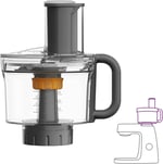 Kenwood MultiPro KAH65.000PL Çok Amaçlı Öğütme Makinesi Aksesuarı, Kenwood Chef & Chef XL Mutfak Robotu için Aksesuar, 5 Çalışma Diski, Paslanmaz Çelik Bıçak, Kapasite 1,2 l, Gümüş