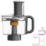Kenwood MultiPro KAH65.000PL Çok Amaçlı Öğütme Makinesi Aksesuarı, Kenwood Chef & Chef XL Mutfak Robotu için Aksesuar, 5 Çalışma Diski, Paslanmaz Çelik Bıçak, Kapasite 1,2 l, Gümüş