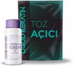 Keratinli Gri Toz Açıcı, Oksidan Kremli Set - Yakmadan Saç Rengi Ve Boya Açıcı Set (30G,60ML=90GR)