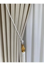 Keten Kumaş Ağır Gramajlı 1/1 Pilesiz Kırışmaz Ütü İstemez Kumaş (İthal Kumaş Versiyon) Bej 500 X 265