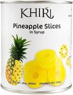 Khiri Ananas Dilimleri Şurup İçinde, Konserve Dilimlenmiş Ananas, 850g