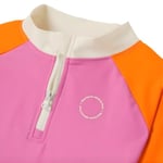 Kietla Pink Red UPF 50+ UV ve UVB Korumalı Turuncu Pembe Renk Çocuk için Deniz ve Havuz Uzun Kollu Tişört Mayo - Seçenekler: 2-4 Yıl, 4-6 Yıl, 6-8 Yıl