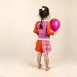 Kietla Tartan Red UPF50+, UV Korumalı ve Sensörlü, Turuncu ve Pembe Renkli, Hızlı Kuruyan Deniz ve Havuz Çocuk Yüzme Şortu - Seçenekler: 2-4 Yıl, 4-6 Yıl, 6-8 Yıl