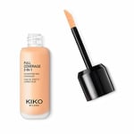 Kiko Milano Fondöten & Kapatıcı-Full Coverage 2-in-1 Foundation & Concealer-25 Warm Beige-Mat Saten Bitişli