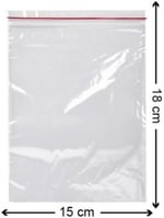 Kilitli Torba 15x18 Cm 50'li Kilitli Buzdolabı Poşeti Şeffaf Naylon Torba Kilitli Saklama Poşeti