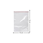 Kilitli Torba 15x18 Cm 50'li Kilitli Buzdolabı Poşeti Şeffaf Naylon Torba Kilitli Saklama Poşeti