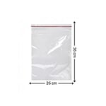 Kilitli Torba 26x36 Cm 50'li Kilitli Buzdolabı Poşeti Şeffaf Naylon Torba Kilitli Saklama Poşeti