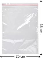 Kilitli Torba 26x36 Cm 50'li Kilitli Buzdolabı Poşeti Şeffaf Naylon Torba Kilitli Saklama Poşeti