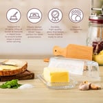 Kilner Cam Tereyağı Tabağı 250 g Kapasiteli Dayanıklı BPA İçermez Tereyağını Daha Uzun Sürdürülebilir Tutar Buzdolabı ve Masa Üstü Kullanımı için Bulaşık Makinesi Güvenli Sürdürülebilir Cam Depolama