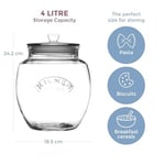 Kilner Evrensel saklama kabı, şeffaf, 4 litre