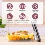 Kilner Fresh Storage 1,5 litre | hava geçirmez saklama kabı, borosilikat cam | mikrodalga fırına uygun | sızdırmaz kapak, vakum contalı | gıda saklama kutusu | istiflenebilir