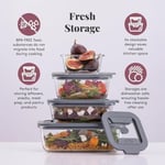 Kilner Fresh Storage 1,5 litre | hava geçirmez saklama kabı, borosilikat cam | mikrodalga fırına uygun | sızdırmaz kapak, vakum contalı | gıda saklama kutusu | istiflenebilir