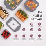 Kilner Fresh Storage 1,5 litre | hava geçirmez saklama kabı, borosilikat cam | mikrodalga fırına uygun | sızdırmaz kapak, vakum contalı | gıda saklama kutusu | istiflenebilir