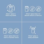 Kilner kavanoz, yuvarlak Clip Top cam, cam, şeffaf, 0.35 Litre - Seçenekler: 0.35 Litre, 1,5 Liter, 2 Liter, tek beden, Set of 3 0.5L