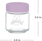 Kilner Silikon kapaklı bebek kavanozları, bebek mamasını dondurmak veya ısıtmak için kap, dondurucu ve mikrodalga fırına uygun, kendi kendinize doldurmanız için kapaklı cam saklama kapları, 6 x 190 ml