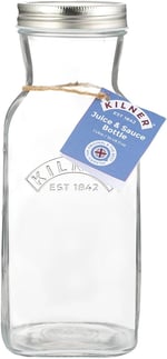 Kilner Sosluk veya meyve suyu için cam şişe, 1 litre kapasite