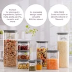 Kilner Taze saklama kavanozu, 1 litre cam gıda kabı, vakumlu sızdırmaz kapaklı, BPA içermeyen cam, hava geçirmez, istiflenebilir, kolay dökülen tasarım | Çay, kahve, şeker ve daha fazlası için ideal