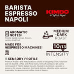 Kimbo Barista Espresso Napoli Nespresso Uyumlu Kapsül Kahve (Alüminyum) (10’lu Kutuda)