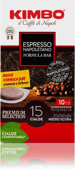 Kimbo Cialde Espresso Napoletano Yassı Pod Uyumlu Kapsül Kahve (15’li Kutuda)