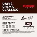 Kimbo Dolce Crema Çekirdek Kahve (1000 gr) | 1 paket 1 kg kahve çekirdeği, yoğunluk 7/13, açık tostaura