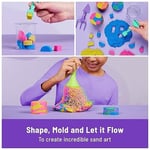 Kinetic Sand Squish N' Create Set - 382 g İsveç'ten orijinal sihirli kinetik kum, üç renkte ve yaratıcı iç mekan kum oyunu için 5 alet, 3 yaşından itibaren