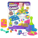 Kinetic Sand Squish N' Create Set - 382 g İsveç'ten orijinal sihirli kinetik kum, üç renkte ve yaratıcı iç mekan kum oyunu için 5 alet, 3 yaşından itibaren