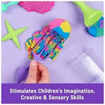 Kinetic Sand Squish N' Create Set - 382 g İsveç'ten orijinal sihirli kinetik kum, üç renkte ve yaratıcı iç mekan kum oyunu için 5 alet, 3 yaşından itibaren