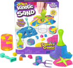 Kinetic Sand Squish N' Create Set - 382 g İsveç'ten orijinal sihirli kinetik kum, üç renkte ve yaratıcı iç mekan kum oyunu için 5 alet, 3 yaşından itibaren