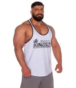 Kingsize Logolu Klasik Tanktop Açık Gri Melanj