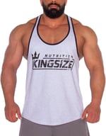 Kingsize Logolu Klasik Tanktop Açık Gri Melanj