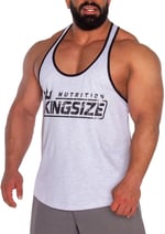 Kingsize Logolu Klasik Tanktop Açık Gri Melanj