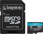Kingston 128GB Canvas Go Plus microSD Card | Up to 200MB/s | Class 10, UHS-I, U3, V30, A2 | SDCG4/128GB - Seçenekler: Up to 170MB/s read, Up to 200MB/s read, SD adaptörsüz, 1 TB...