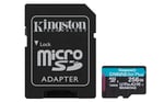 Kingston 256GB Canvas Go Plus microSD Card | Up to 200MB/s | Class 10, UHS-I, U3, V30, A2 | SDCG4/256GB - Seçenekler: Up to 200MB/s read, Card only