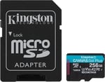 Kingston 256GB Canvas Go Plus microSD Card | Up to 200MB/s | Class 10, UHS-I, U3, V30, A2 | SDCG4/256GB - Seçenekler: Up to 200MB/s read, Card only