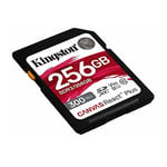 Kingston 256GB SDXC REACT PLUS UHS-II 300R/260W U3 V90 FULL HD/4K/8K