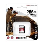 Kingston 256GB SDXC REACT PLUS UHS-II 300R/260W U3 V90 FULL HD/4K/8K