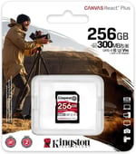 Kingston 256GB SDXC REACT PLUS UHS-II 300R/260W U3 V90 FULL HD/4K/8K